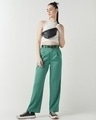 Shop Women's Sea Green Korean Pants-Full