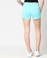 Shop Women's Sea Green Slim Fit Mid Rise Denim Hot Pant Shorts-Design