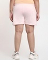 Shop Women's Pink Side Panel Plus Size Shorts-Design