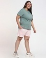Shop Women's Sea Shell Pink Plus Size Shorts-Full