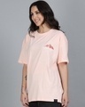 Shop Women's Seashell Pink Extreme Thoughts Puff Printed Oversized T-Shirt-Design