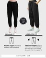 Shop Women's Skipper Blue Super Loose Fit Brushed Joggers-Design