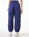 Shop Women's Skipper Blue Super Loose Fit Joggers-Full