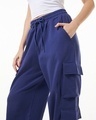 Shop Women's Skipper Blue Super Loose Fit Joggers