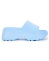 Shop Women's Sky Blue Platform Sliders-Design