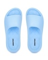 Shop Women's Sky Blue Platform Sliders
