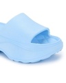 Shop Women's Sky Blue Platform Sliders