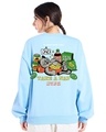 Shop Women's Sky Blue Take a Nap Graphic Printed Oversized Sweatshirt