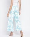 Shop Women's Sky Blue Tie & Dye Wide Leg Jeans-Full