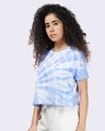 Shop Women's Sky Tie Dye Crop T-Shirt Boxy Fit-Design