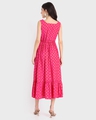 Shop Women's Pink Printed Sleeveless Ethnic Dress-Design