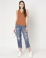 Shop Women's Sleeveless Henley Rib T-Shirt-Full