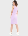 Shop Women's Sleeveless Lavender Rib Slim Fit Dress-Design