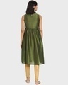 Shop Women's Green Sleeveless Ethnic Kurti-Design