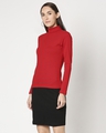 Shop Women's Slip Dress with Red Turtle Neck Top-Design