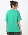 Shop Women's Slushy Green Oversized T-shirt-Full