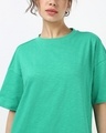 Shop Women's Slushy Green Oversized T-shirt