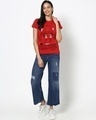 Shop Women's Red So Uncool Graphic Printed T-shirt-Full