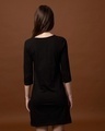 Shop Women's Black 3/4th Sleeve Dress-Design