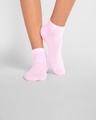 Shop Women's Solid Baby Pink Ankle Length Socks-Full