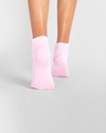 Shop Women's Solid Baby Pink Ankle Length Socks