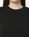Shop Women's Solid Black Lounge T-Shirt