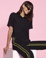 Shop Women's Solid Casual Black Shirt-Front