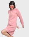 Shop Women's Pink Hoodie Dress-Full