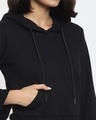 Shop Women's Black Flare Sleeve Hoodie