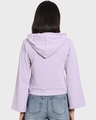 Shop Women's Purple Flare Sleeves Hoodie-Full
