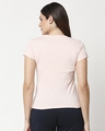 Shop Women's Solid Light Pink Lounge T-Shirt-Full