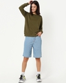 Shop Women's Olive Sweatshirt-Full