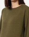 Shop Women's Olive Sweatshirt