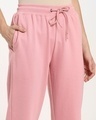 Shop Women's Solid Pink Joggers