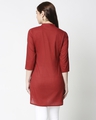 Shop Women's Solid Red Short Kurta-Full
