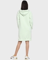 Shop Women's Solid Sage Green Hoodie Dress-Design