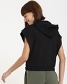 Shop Women's Black Short Hoodie-Design
