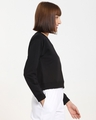 Shop Women's Solid Short Black Sweatshirt-Design