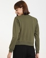 Shop Women's Olive Short Sweatshirt-Full