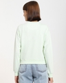 Shop Women's Sage Green Short Sweatshirt-Full