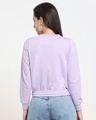 Shop Women's Solid Short Sweatshirt with Tie Up-Design