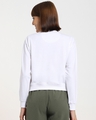 Shop Women's Solid Short White Sweatshirt-Full