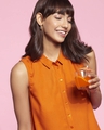Shop Women's Orange Shirt-Front