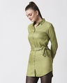 Shop Women's Green Tape Tunic Dress-Design