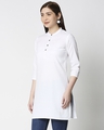 Shop Women's Solid White Short Kurta-Design