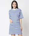 Shop Women's Striped Boyfriend Fit Dress-Design