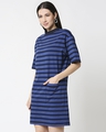 Shop Women's Striped Oversized Dress-Full