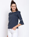 Shop Krislon Synthetics Women's Striped Top with Bell Sleeve-Design