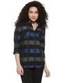 Shop Women's Stylish Checkered Casual Shirt-Front