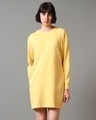 Shop Women's Summer Yellow Oversized Dress-Front